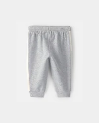 Baby Boy French Terry Pants - Heather Grey