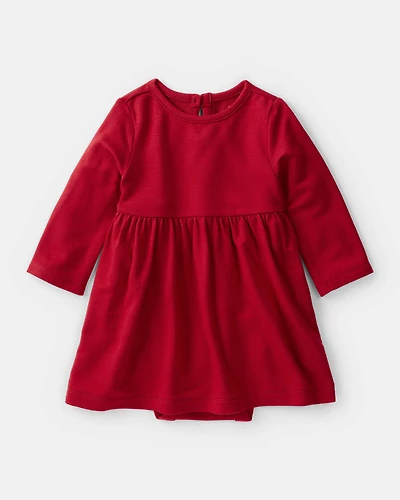 Baby Girl PurelySoft Bodysuit Dress - Red