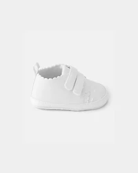 Baby Girl Swiss Dot Casual Shoes - White