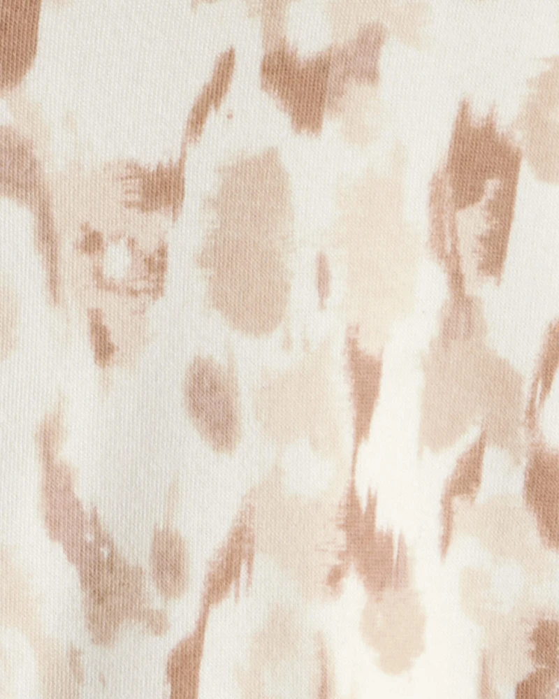 Girls DayDream Fleece Leopard Print Hooded Zip-Up Jacket - Cream