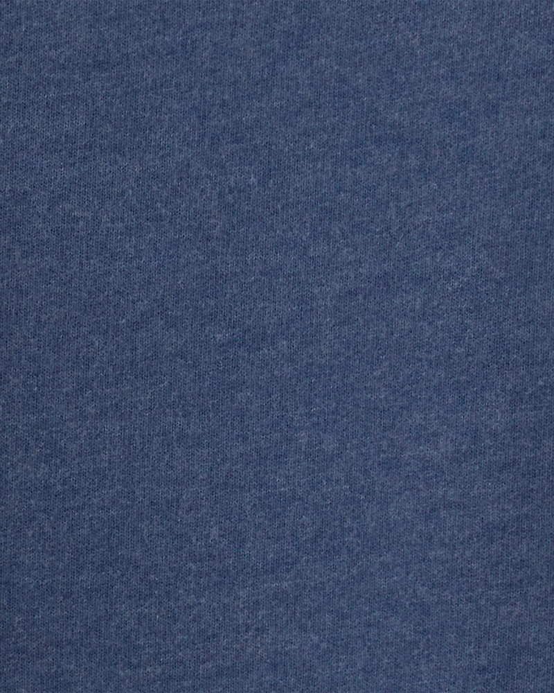 Toddler Boy French Terry Pullover Sweatshirt - Navy Blue