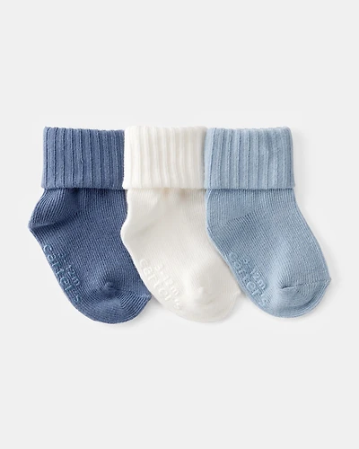 Baby Boy 3-Pack Booties