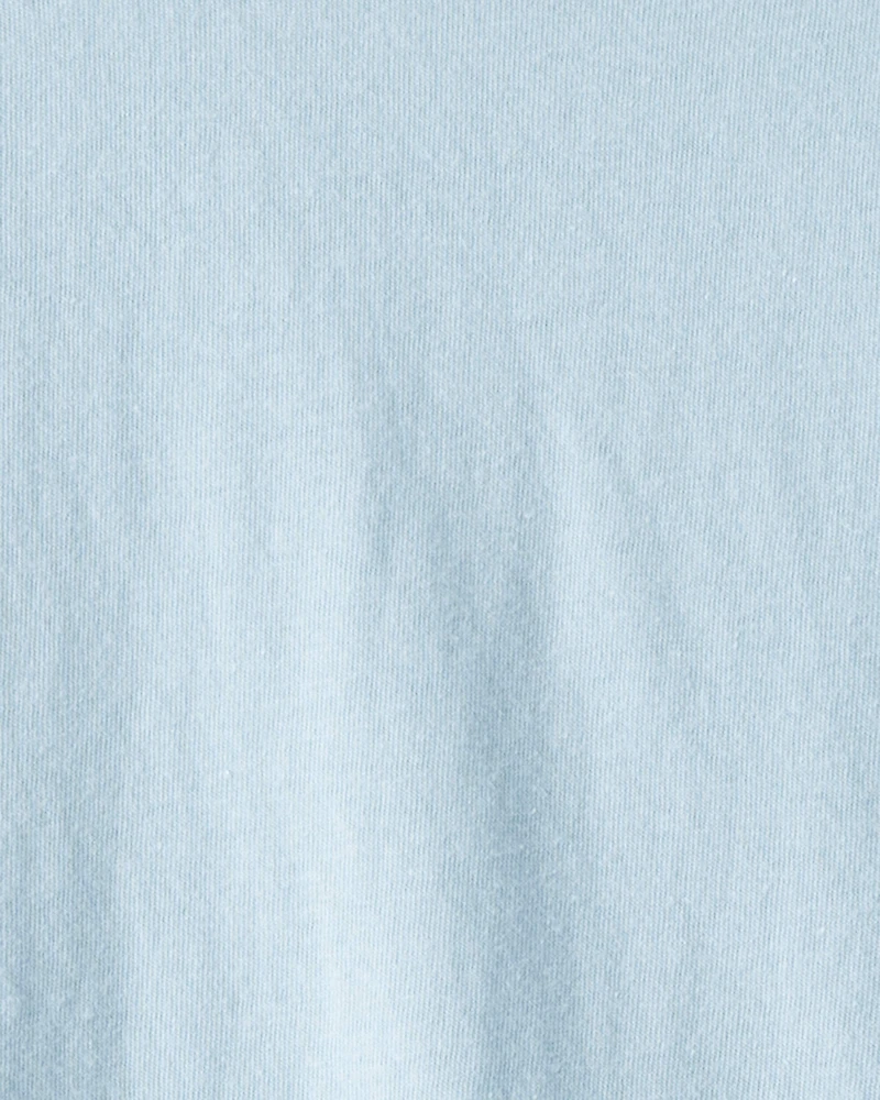 Girls Pocket Tee - Blue