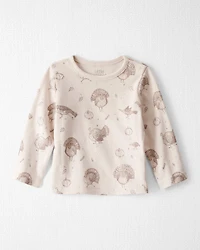 Baby 2-Piece Organic Overall Set in Autumn Grove Print