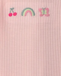Girls 2-Pack Butterfly Night Gowns - Pink/Green