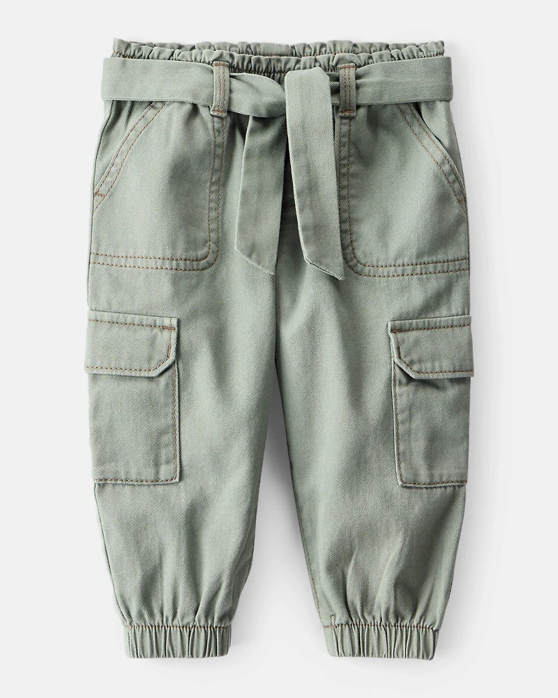 Baby Girl Arts & Crafts Graphic Tee Set - Ivory/Green