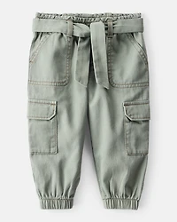 Baby Girl Arts & Crafts Graphic Tee Set - Ivory/Green