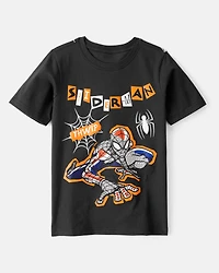 Boys ©Marvel Spider-Man Halloween Short-Sleeve Graphic Tee - Black