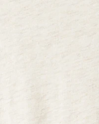 Girls Long-Sleeve Peplum Top - Oatmeal