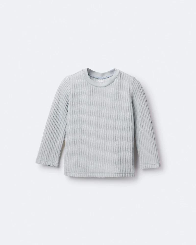 Toddler Long-Sleeve Relaxed Tee - Light Blue