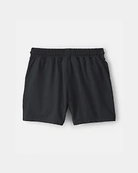 Boys Mesh Active Shorts - Black