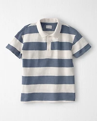 Boys Polo Shirt Made with Organic Cotton in Stripes