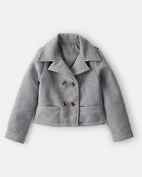 Girls Long-Sleeve Fashion Jacket - Grey