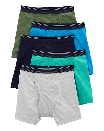 5-Pack Active Mesh Boxer Briefs Underwear