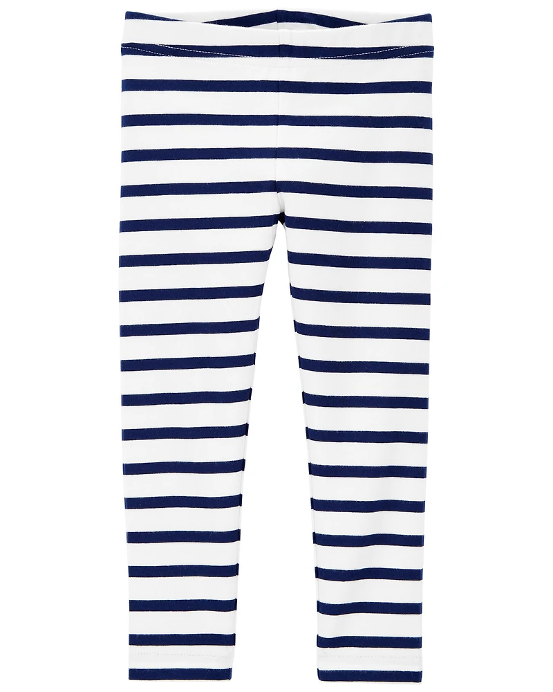 Baby Cotton Striped Stretch Leggings