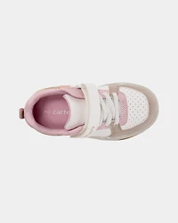 Toddler Girl Color Block Casual Sneakers - Pink/White