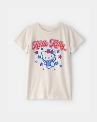 Girls Hello Kitty® Fourth Of July Graphic Tee - Ivory