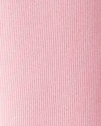 Girls Solid Cotton Ribbed Stretch Leggings - Pink