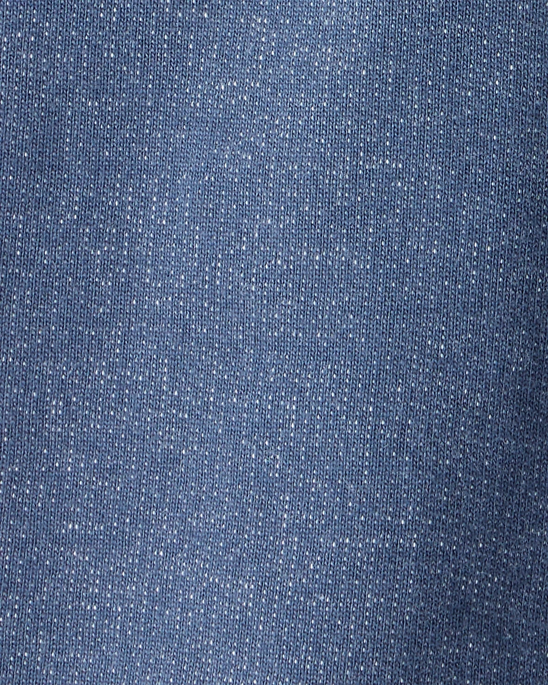 Baby Boy 2-Piece Football Print Bodysuit & Faux Denim Pants Set - Grey/Navy