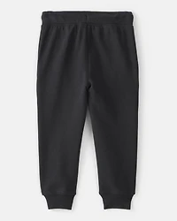 Toddler Boy Fleece Joggers - Black
