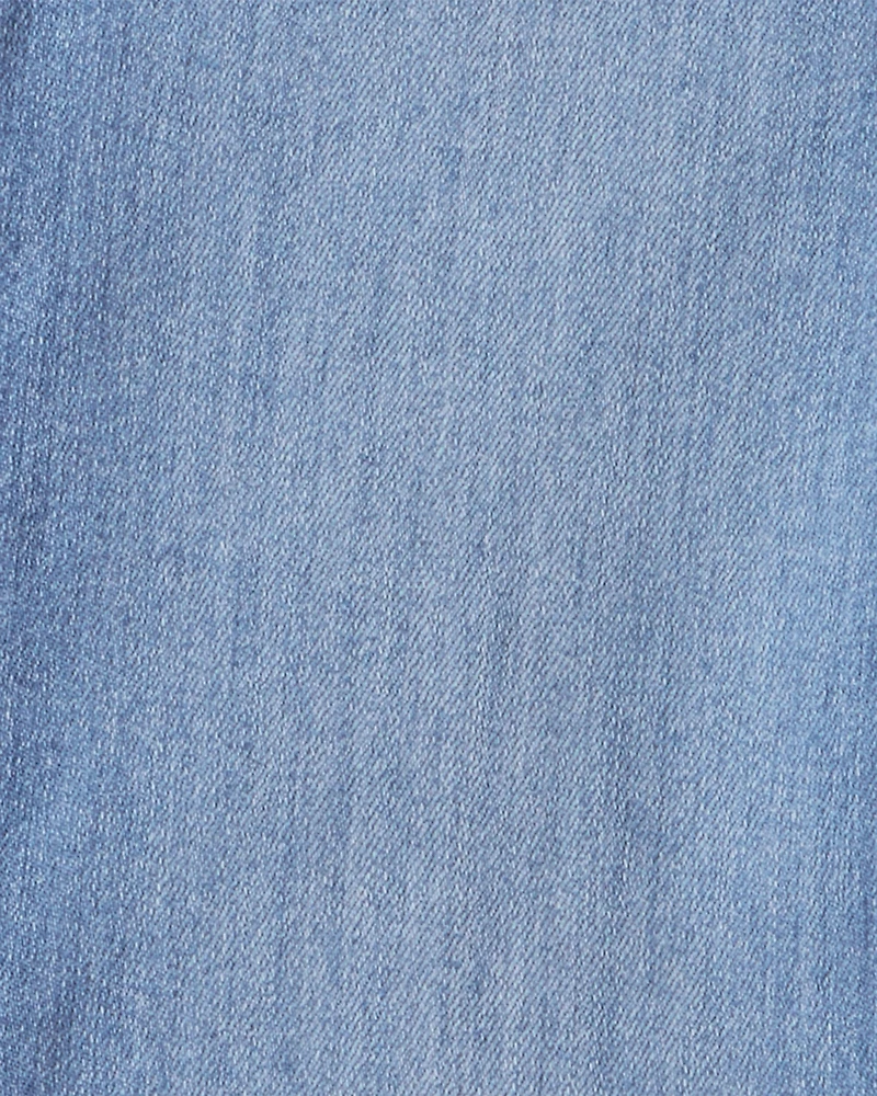 Girls Denim Bootcut Jeans - Blue