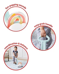 Silver Lining Cloud Rainbow Push Toy