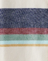 Boys Hooded Button-Down Shirt