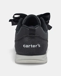 Toddler Girl Bow Slip-On Sneakers - Black