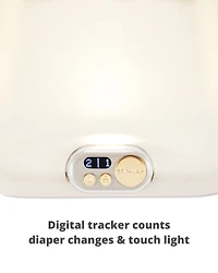 Nursery Style Light-Up Changing Pad & Diaper Tracker  - Oat