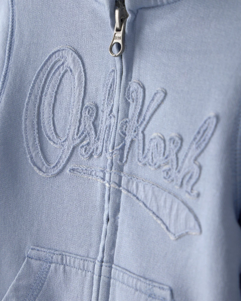 Baby OshKosh Logo Zip-Up Hoodie - Blue