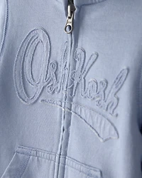 Baby OshKosh Logo Zip-Up Hoodie - Blue