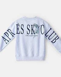 Girls 2-Piece Barbie Sweatshirt & Ski Pants Set - Blue