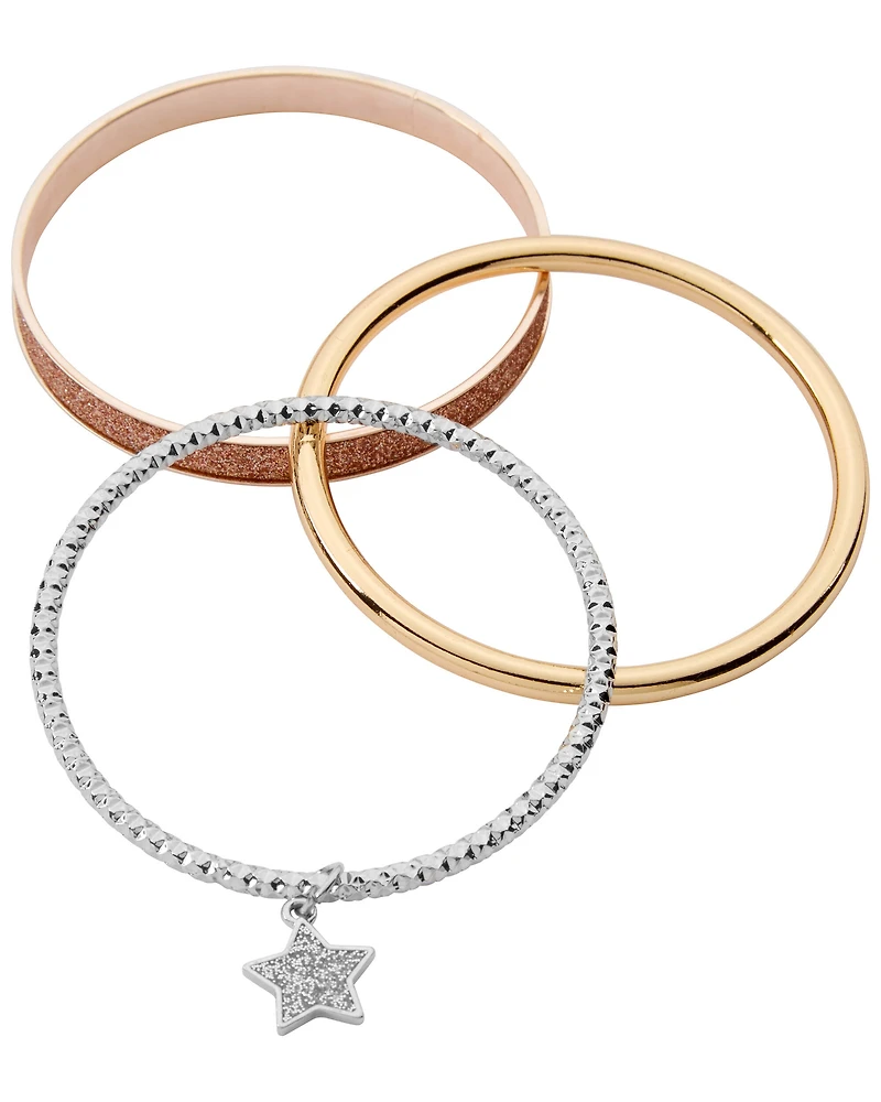 3-Pack Bangle Bracelets
