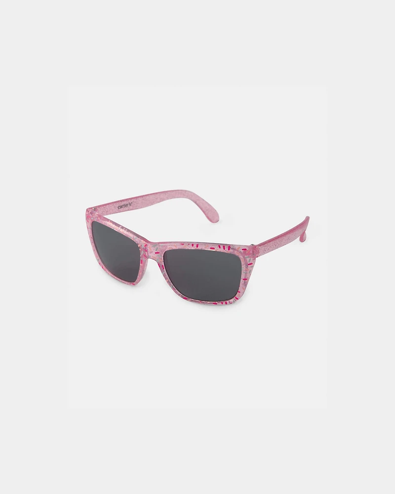 Girls Glitter Sunglasses - Pink