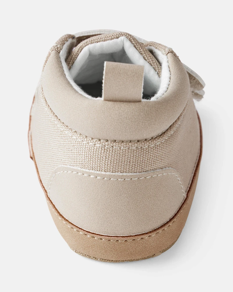 Baby Boy High-Top Casual Sneakers - Beige