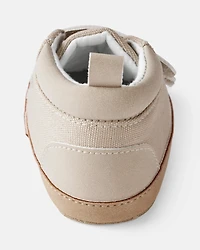 Baby Boy High-Top Casual Sneakers - Beige