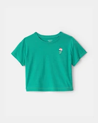 Baby Girl Ice Cream Graphic Tee - Green