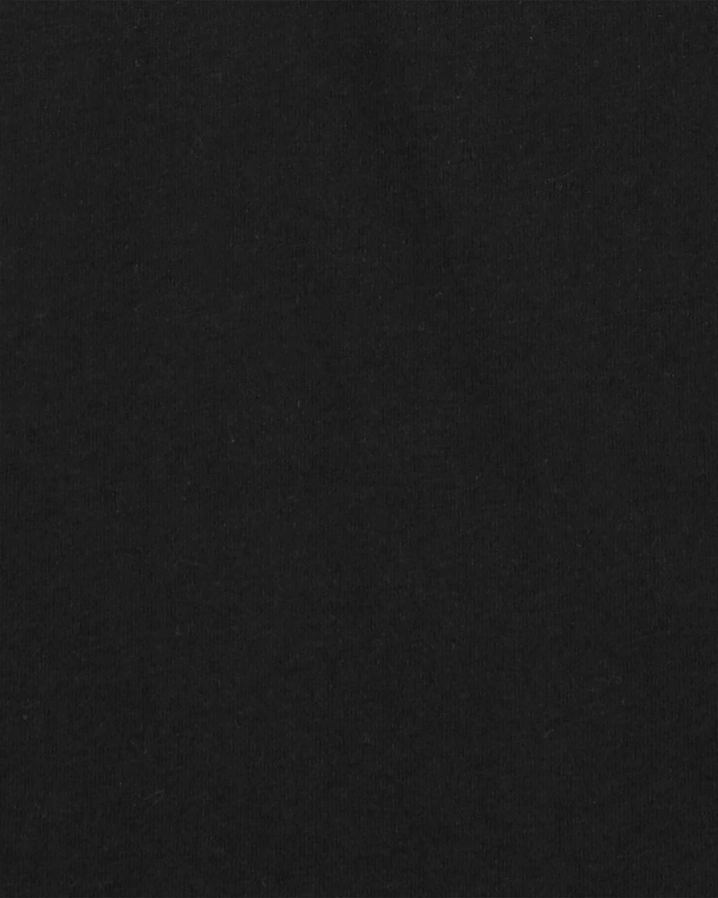 Girls Cotton Tee - Black