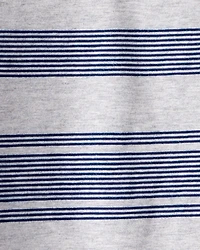 Boys Striped Long-Sleeve Tee - Grey/Navy