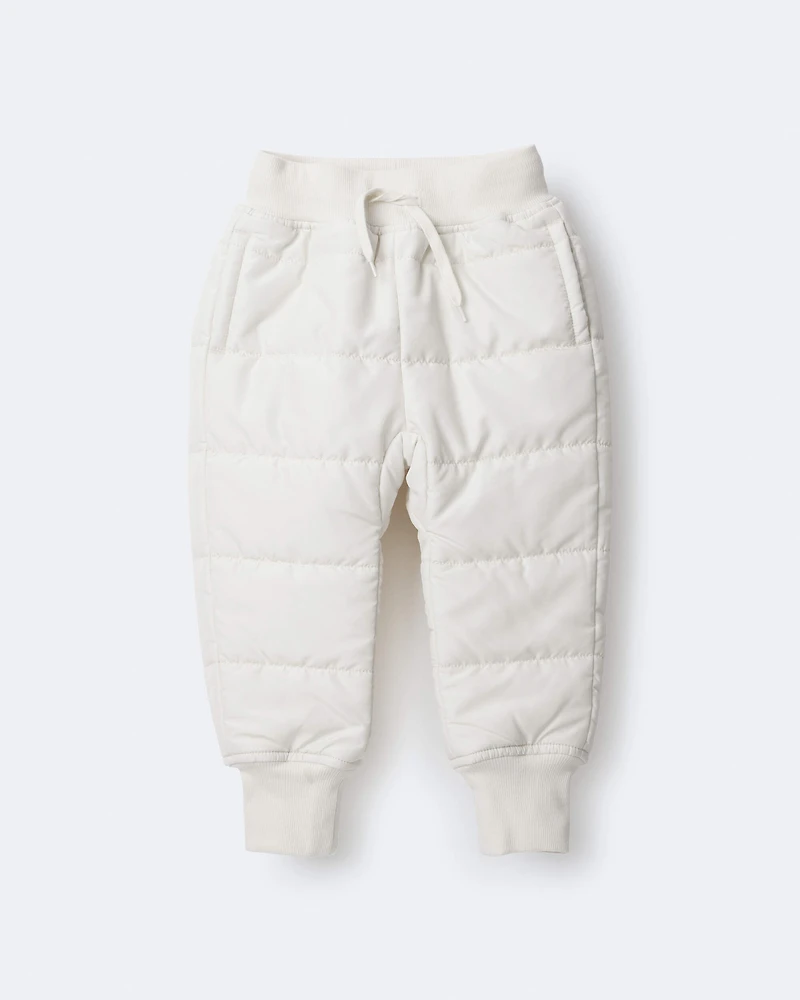 Toddler Ski Jogger Pant - Cream