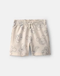 Baby Boy 2-Piece Disney© Mickey Mouse Short-Sleeve Top & Short Set - Cream