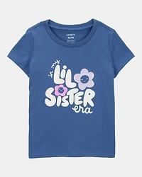 Toddler Lil' Sister Short-Sleeve Graphic Tee - Blue