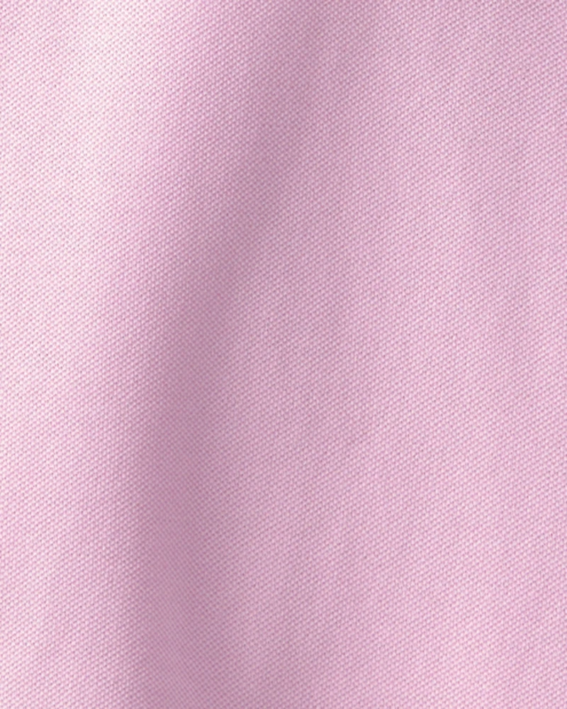 Girls 2-Pack Uniform Piqué Polo Shirts - Pink