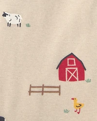 Baby 5-Pack Farm Animal Short-Sleeve Multipack Bodysuits