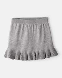 Toddler Girl 100% Cotton Skirt - Grey