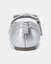 Toddler Girl Dress Shoes - Silver