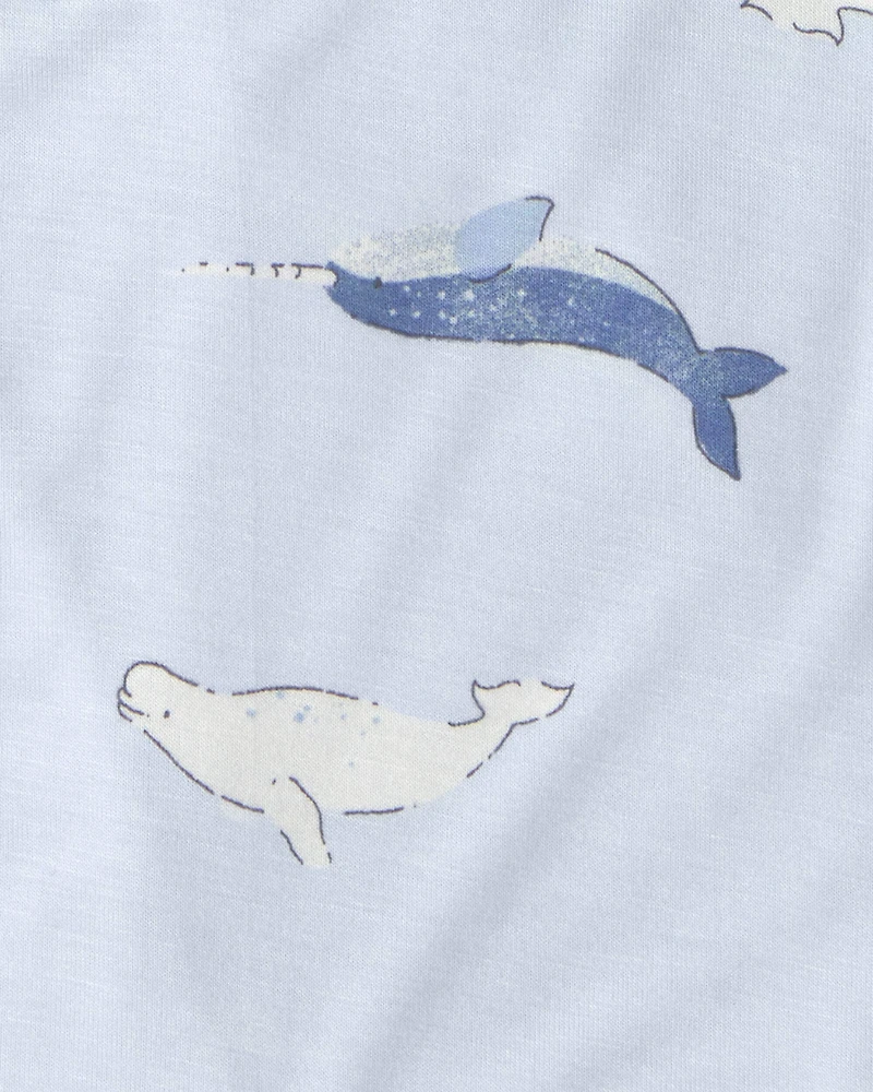 Baby 2-Pack Whale PurelySoft Sleeveless Romper Set - Blue