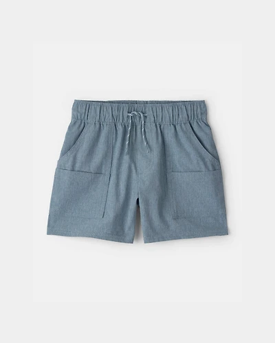 Toddler Boy Woven Pocket Shorts - Blue