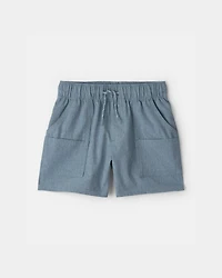 Toddler Boy Woven Pocket Shorts - Blue