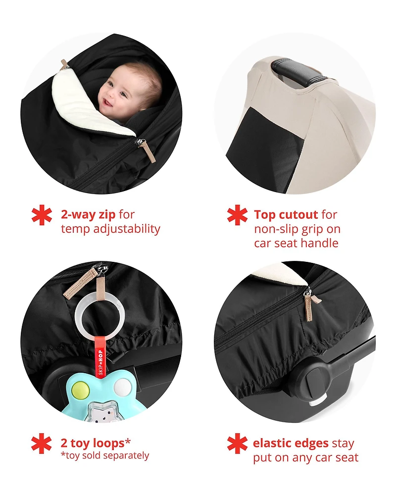 All Seasons Car Seat Cover - Oat